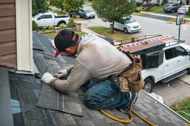 Professional Emergency Roof Repair technician working in Farmington, PA